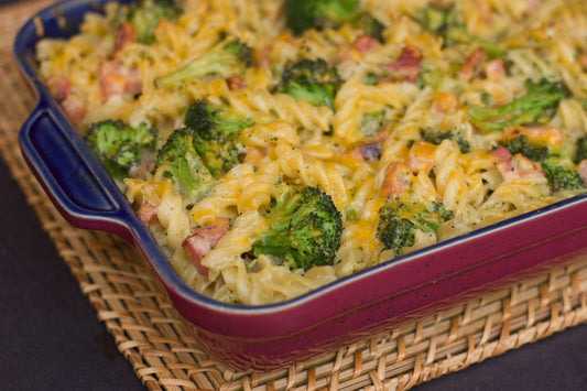 Smoked Cheesy Ham and Broccoli Pasta Bake